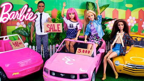 Barbie Gets A New Car Story Titi Toys And Dolls Youtube