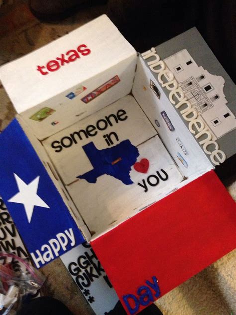 Texas Independence Day Care Package Valentines Day Care Package