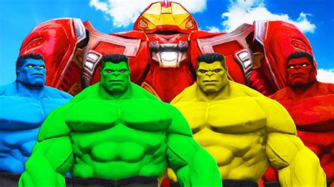 Team Hulk Vs Hulkbuster Epic Superheroes Battle Youtube