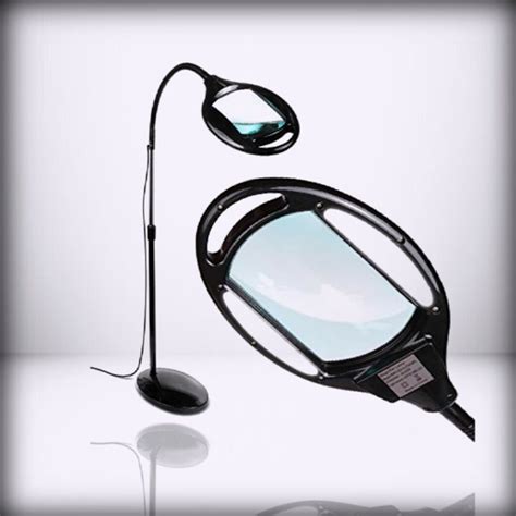 Brightech Lightview Pro Magnifying Floor Lamp Hands Black 3 Diopter