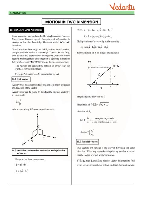 Physics questions and answers for 1 to form 4 kcse physics past papers. Class 11 Physics Revision Notes for Chapter 4 - Motion in ...