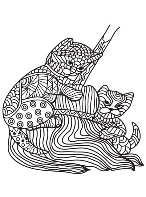 Kids N Coloring Page Cats Adults Cats Adults 14