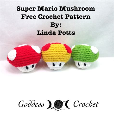 Super Mario Mushroom Free Crochet Pattern Review Goddess Crochet