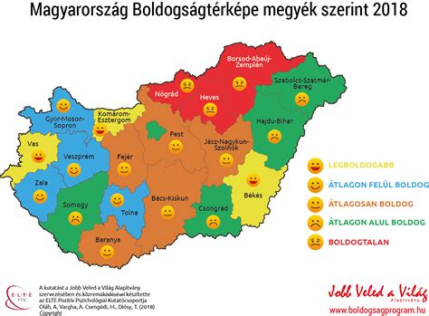 A megyék olyan területi egységek, amelyek települési egységekből állnak. Újra elkészült Magyarország boldogság térképe! Nézzük ...