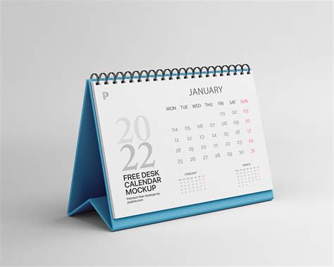 Free Desk Calendar Mockup Behance Behance
