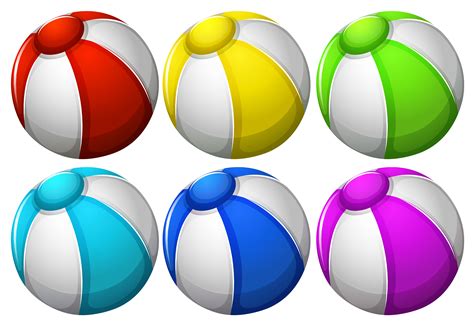 Six Colourful Balls 301362 Vector Art At Vecteezy