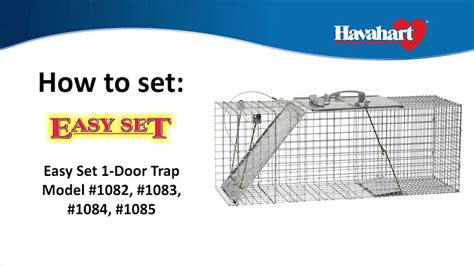 Havahart Easy Set 1 Door Trap Model 1082 1083 1084 1085