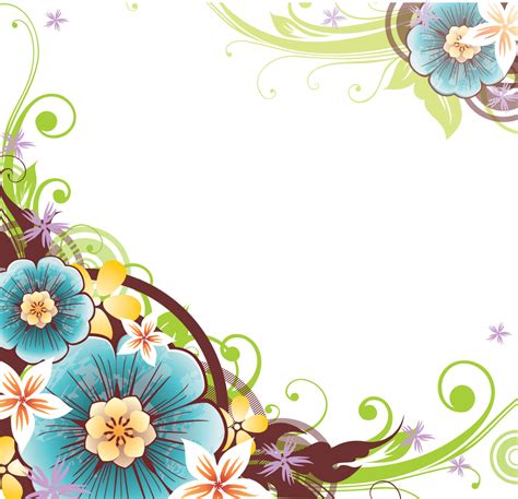 Flowers Borders PNG File PNG All