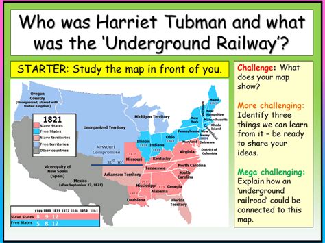 Harriet Tubman And The Underground Railroad Teaching Resources
