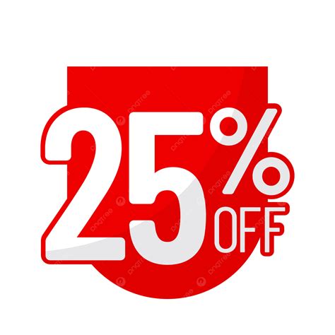 25 Percent Off Vector, 25, Percent, Off PNG and Vector with Transparent