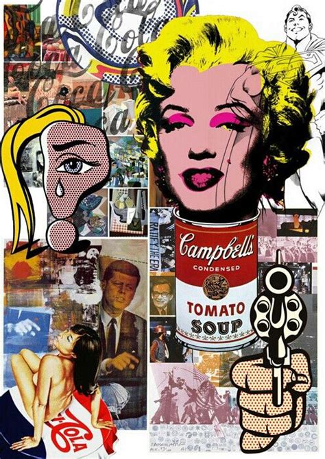 Roy Lichtenstein Andy Warhol Pop Art Pop Art Collage Pop Art
