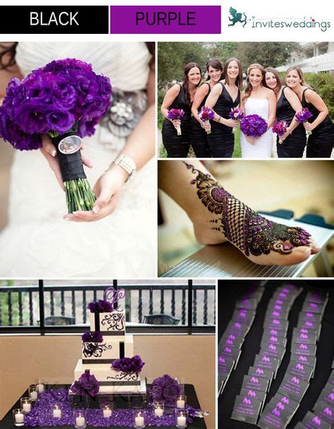 61 Black And Purple Wedding Ideas Purple Wedding Wedding Purple