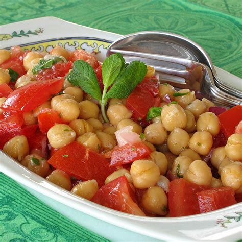 Recette Salade marocaine de pois chiches et tomates