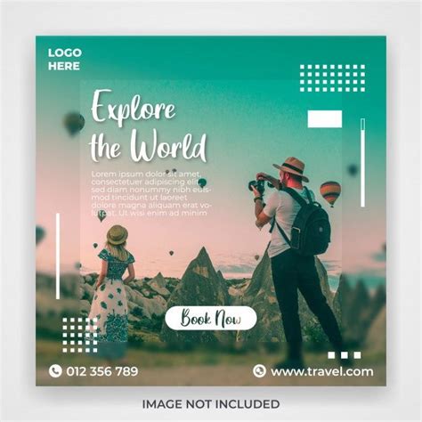 Premium Psd Travel And Tour Promotion Social Media Post Template In