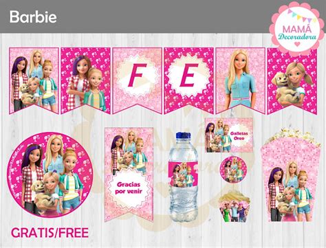 Mamá Decoradora Kit imprimible Barbie Dreamhouse Adventures