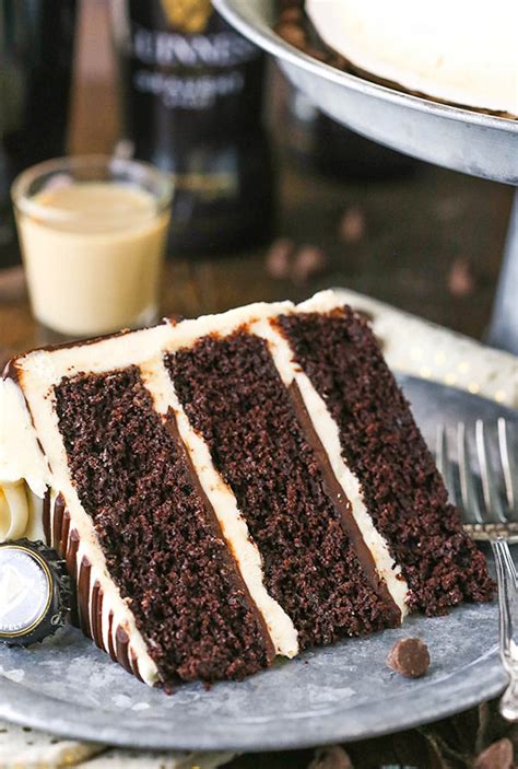 Moist Guinness Chocolate Cake With Bailey S Buttercream Frosting