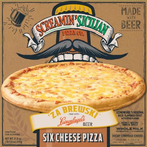 Screamin Sicilian Za Brewski Six Cheese Pizza 21 8 Oz Kroger