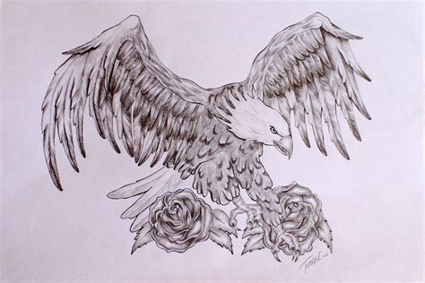 Eagle Tattoo Design By Theresedrawings On Deviantart Eagle Tattoo