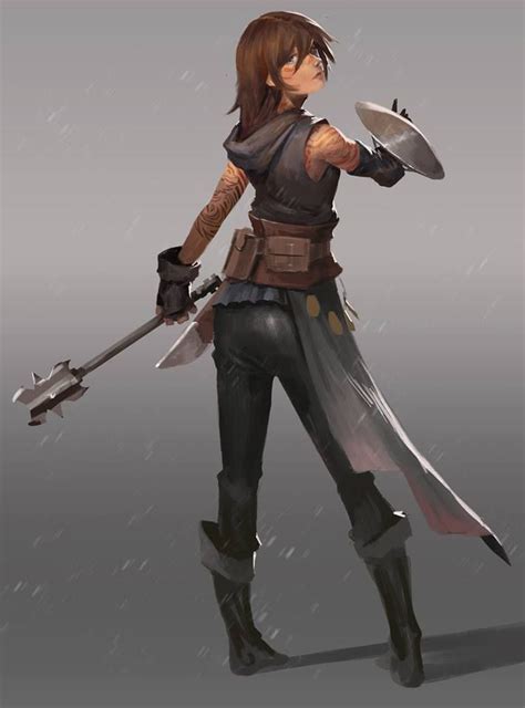 Noob Adventurer By Josh Corpuz Warrior Woman Female Character Design