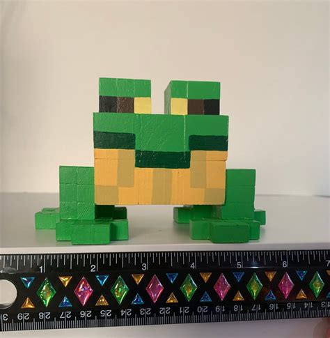 Minecraft Frog Figurines Etsy