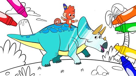 Triceratops Coloring Book Dinosaur Drawing And Coloring Pages For