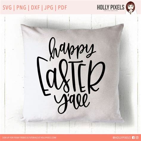 Happy Easter Yall SVG Easter Designs with Easter by HollyPixels Happy