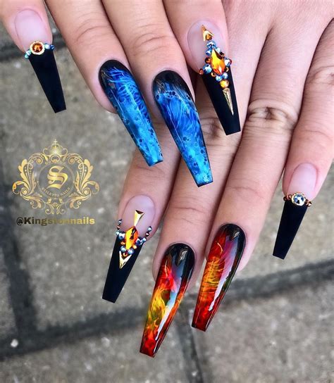 30 Awesome And Cool Acrylic Nails Design Ideas Any Season Stiletto