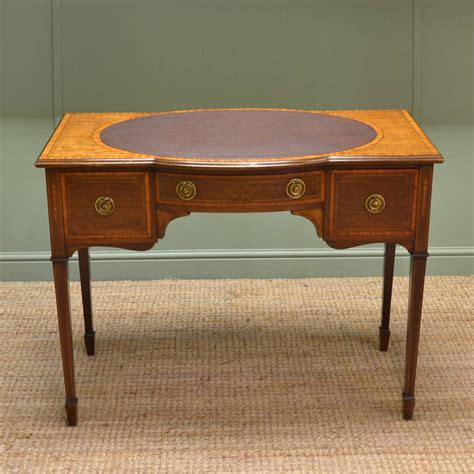 Spectacular Quality Inlaid Edwardian Antique Writing Table Desk
