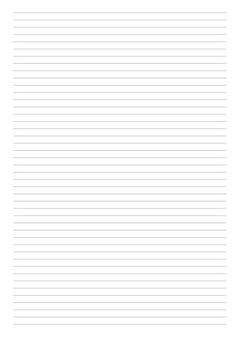 Printable Lined Paper Template Narrow Ruled 14 Inch Pdf