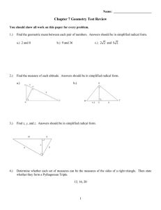 Trig applications geometry chapter 8 packet … 4 дн. studylib.net - Essays, homework help, flashcards, research ...