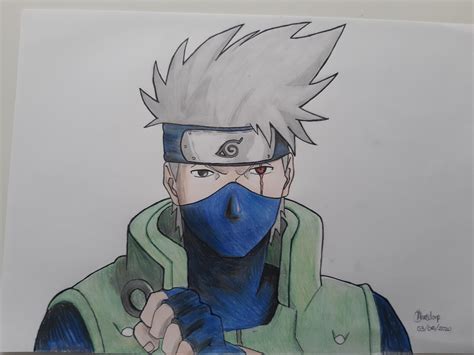 My Kakashi Drawing Hope You Like It Naruto