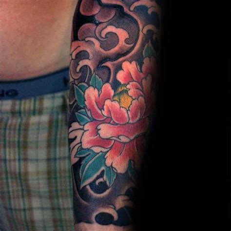 100 Peony Tattoo Designs For Men Flower Ink Ideas