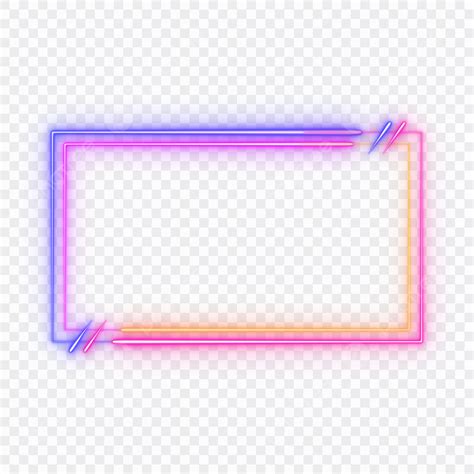 Neon Rectangle Frame PNG Transparent Neon Rectangle Frame Rectangle