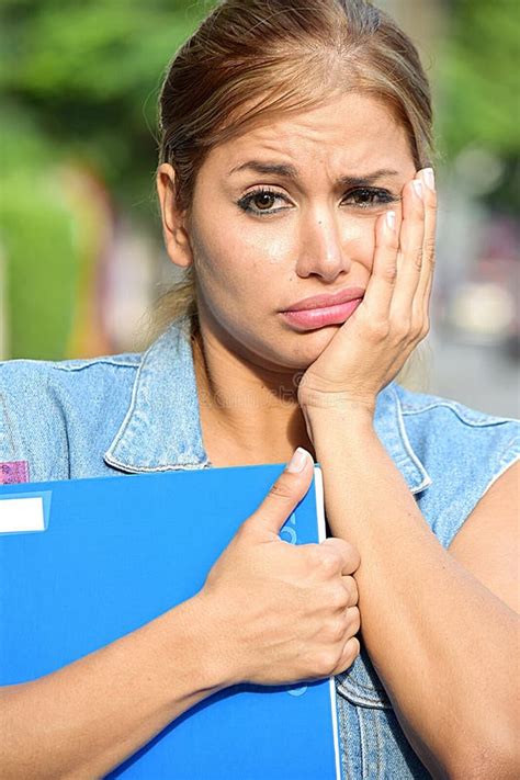 Stressed Adult Female Student Stock Image Image Of College Scholars