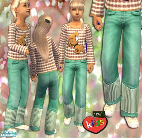 The Sims Resource Evi Spring Pants 5