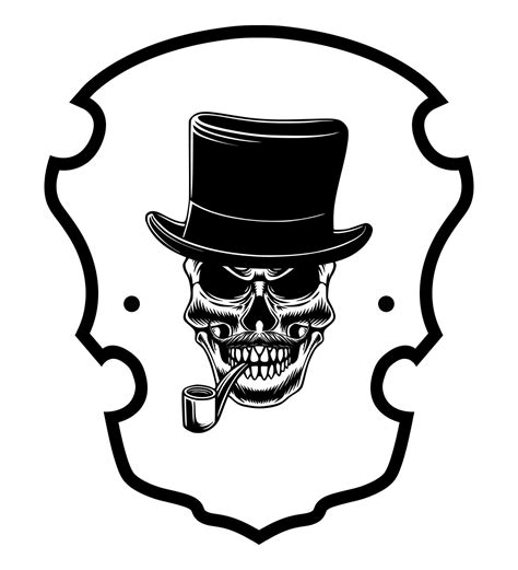 Skull Badge Logo Icon Design Art 9901907 Vector Art At Vecteezy