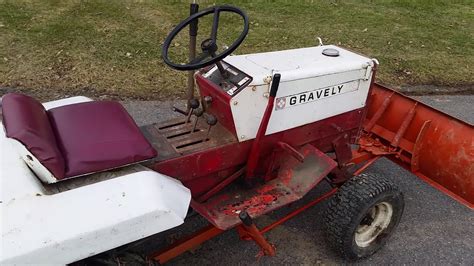Gravely 424 With Snow Plow Youtube