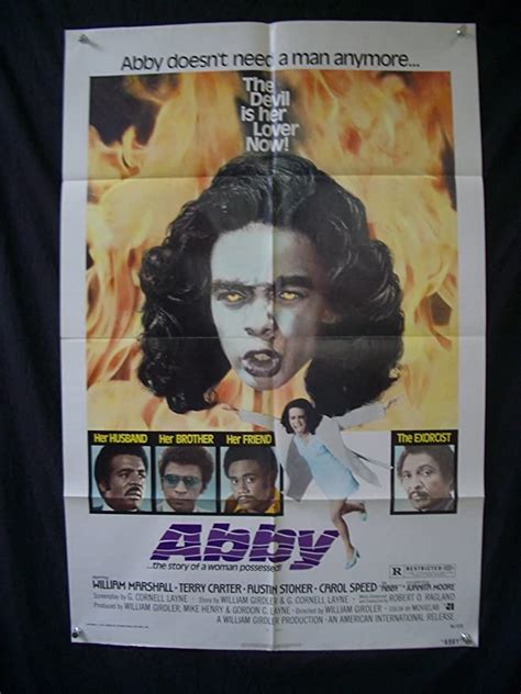 Abby One Sheet Poster 1974 Blaxploitation Horror Rare Fn At Amazons