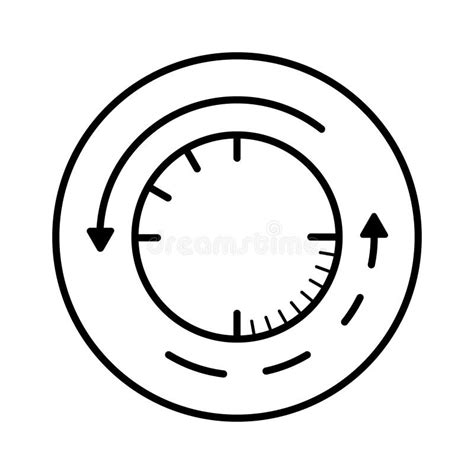 Real Time Data Outline Icon Isolated Line Vector Illustration From