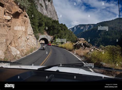 El Portal Road Scenic Drive Yosemite National Park California Usa