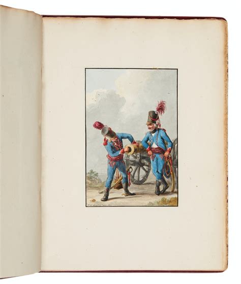 Watercolors of Dutch soldiers from the Batavian Republic, J.A