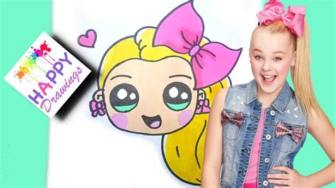 How To Draw Jojo Siwa Emoji Cute Easy Step By Step Drawing Tutorial