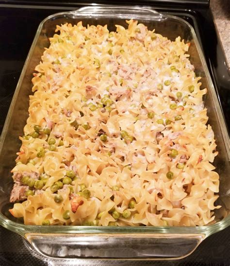 If you're looking for a tuna noodle casserole, try this easy recipe with fresh mushrooms, peas, and corn. 5 Ingredient Tuna Noodle Casserole - Freshly Homecooked in 2020 | Tuna noodle casserole, Tuna ...