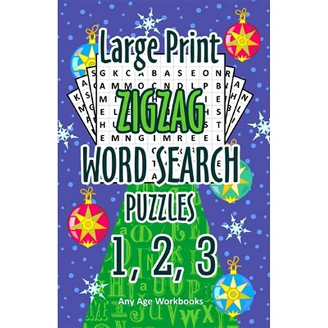 Large Print Zigzag Word Search Puzzles 1 2 3 Paperback Walmart