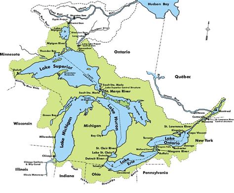 How Many Of The Great Lakes Border Canada
