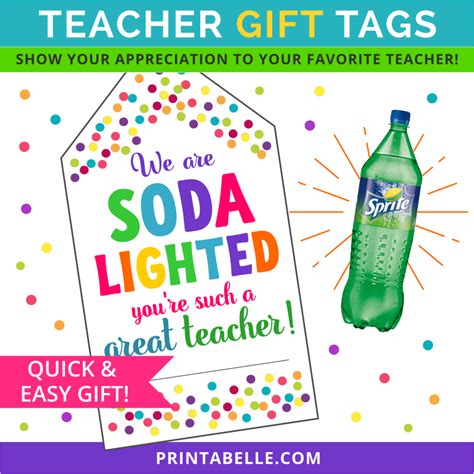Soda Lighted Teacher Gift Tags Printabelle