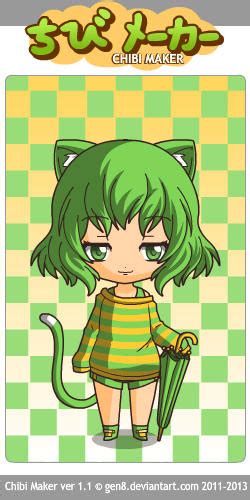 Chibimaker Green Cat Girl Tanja By Letomihanu On Deviantart