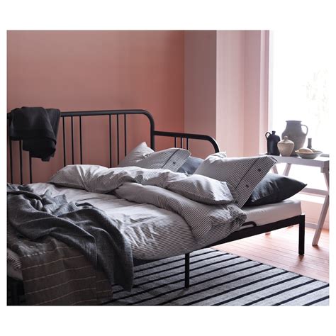 Fyresdal Daybed With 2 Mattresses Blackminnesund Firm Twin Ikea