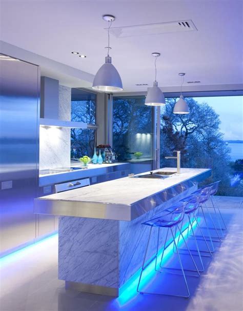 30 Modern Kitchen With Led Lights