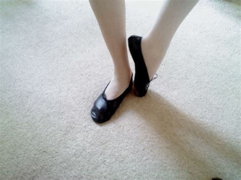 Black Leather Ballet Slippers Adultwomens Sizes Full Etsy